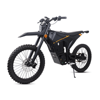 Vélo Électrique Ultra Léger 72V à Suspension Intégrale, Moteur Central, Pneus Larges, de Type Sur-Ron pour Route, Montagne, et Dirt Bike, Style Stealth Bomber
