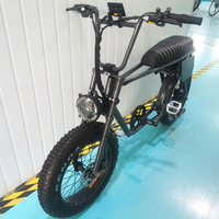 Bicicleta eléctrica de 20 pulgadas con neumático ancho, 500 vatios, a la venta, precio barato, vintage, con batería, dos asientos