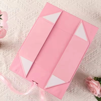 Boîte à bijoux portable haut de gamme noire de luxe à double porte pliante pour colliers, cadeau de Noël très prisé, fabriquée avec des matériaux recyclés