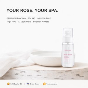 Brume Visage Hydratante et Apaisante à l'<span class=keywords><strong>Eau</strong></span> <span class=keywords><strong>de</strong></span> <span class=keywords><strong>Rose</strong></span>, Réparatrice, Anti-Taches, Raffermissante, Lissante, Anti-Rides 110ml Végane OEM Personnalisable - Product Image 6