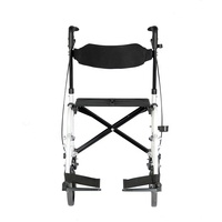 Ventes chaudes, déambulateur pliable léger en aluminium européen et chaise de transport pour adultes