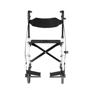 Andador y Silla <span class=keywords><strong>de</strong></span> Traslado Plegable Ligero <span class=keywords><strong>de</strong></span> Aluminio Europeo para Adultos, en Oferta - Product Image 5