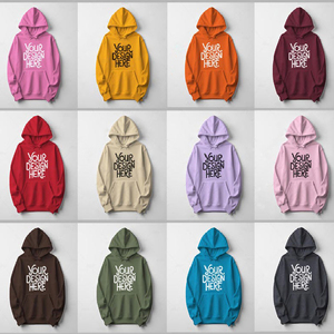 Tùy Chỉnh Áo Len 400 GSM Nặng Trọng Lượng Lông Cừu Áo Chất Lượng Cao Áo Thun Áo Len Với Mui Xe Tùy Chỉnh Người Đàn Ông In Áo - Product Image 1