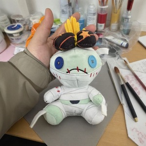 Petite <span class=keywords><strong>tirelire</strong></span> en forme de cochon doré, pot à épargne, figurine, ornement, jouet en peluche pour enfants, pendentif - Product Image 3