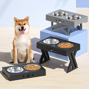 Mangkuk Perjalanan dari Baja Tahan Karat & Plastik untuk Kucing dan Anjing-Portabel 2 in 1 Ramah Lingkungan - Product Image 2