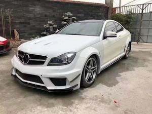 Nouveau kit carrosserie large style Black Series pour Mercedes W204 C63, comprenant un capot et des pare-chocs avant/arrière, pour modèles 2007-2014 - Product Image 3