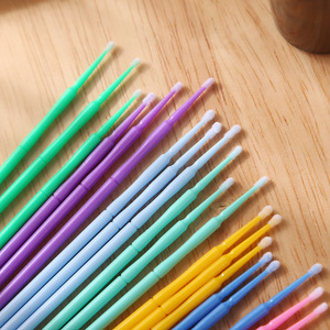 Brosse à cils individuelle colorée professionnelle jetable pour extensions de cils, outil de maquillage pour retirer les cotons-tiges - Product Image 6