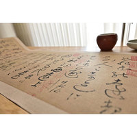 Parchemin de voyage léger avec porte-pinceau, idéal pour les séances de croquis et de calligraphie en parc, à la plage ou au jardin
