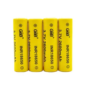 Chinese Exported 3.7V 2600mAh Lithium ion Rechargeable Battery Cylindrical 18650 Batteries Cell
