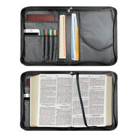 Sac de transport pour Bible en cuir PU Pofeis avec design personnalisé, multifonctionnel, qualité professionnelle