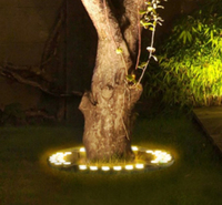 Lumière LED étanche pour arbres, décoration extérieure de jardin, blanc chaud, éclairage enroulable pour aménagement paysager, fêtes et événements