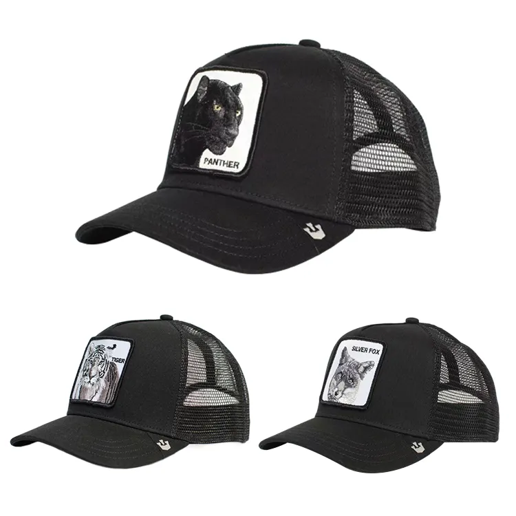 Wholesale Custom Logo Mesh Dad Hat Animal Farm Trucker Baseball Sports Outdoor Snapback Hat