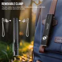 MINIX3PRO Lampe torche LED EDC ultra-mince et puissante 2050LM 365nm Lumière noire Bleue Rouge avec base magnétique pour réparation et camping
