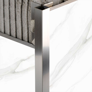 SMAProfiles Modern 1mm Brass <strong>Corner</strong> Strips 304 Stainless Steel Tile <strong>Corner</strong> Trim Mirror Surface Stainless Steel Angle Profile - Product Image 3