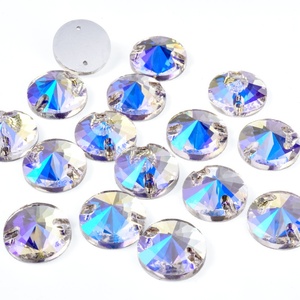 OLeeya Usine Vente en Gros 3A Verre Cristal Clair de Lune Larme Rivoli Cosmique Navette Fantaisie Pierres Coudre sur Strass pour Vêtement - Product Image 2