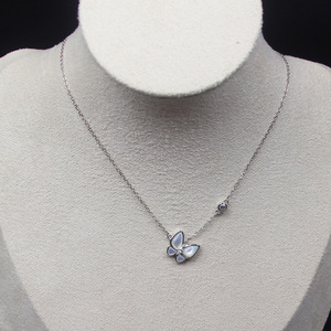 Collar con colgante de mariposa de plata de ley 925, cadena minimalista y elegante para mujer, uso diario - Product Image 1