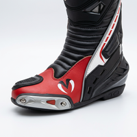 Chaussures de course haute performance en cuir antidérapantes et durables pour homme et femme, mi-mollet, avec fermeture éclair, pour tout-terrain, rouge, noir, blanc, toutes saisons