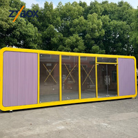 Vente en gros usine Maison préfabriquée de marque JUST, design moderne, respirante, en panneaux sandwich de bois, conteneur amovible type 'apple Cabin'