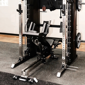 FitFirst All-In-One Stainless Steel Smith <b>Machine</b> Power Rack 400 LBS Weight Stack 700KG Powder Coated Multi-Exercise Home Gym FF - Product Image 2