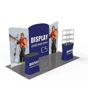 Phông Nền Trưng Bày Ảnh Di Động Bằng Nhôm Khuyến Mại 3x3ft Phông Nền Triển Lãm Triển Lãm Gian Trưng Bày Hình Vòm Vuông - Product Image 6