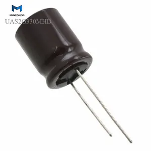 (Aluminum Electrolytic Capacitors 33uF 20% Radial, Can) UAS2G330MHD