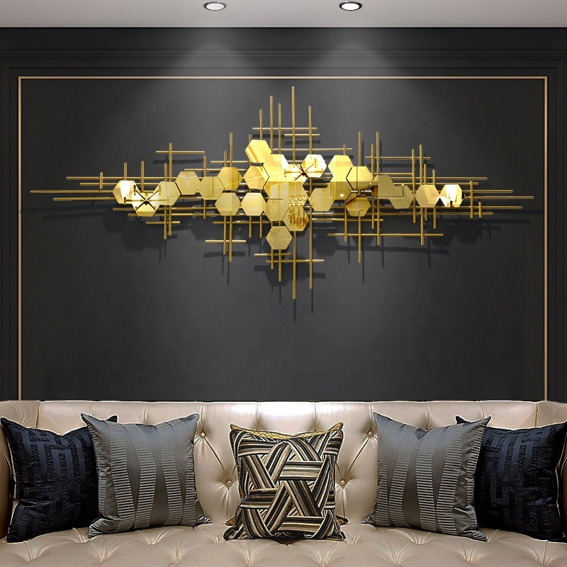 Настенный декор интерьер спальня гостиная рамка искусство подвесные стеклянные зеркала Металл современный золотой роскошный декоративный домашний декор стен