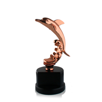 Grandes Statues de dauphins, trophée de remise de prix, articles de souvenirs artisanaux en métal, décoration de cadeau, offre spéciale