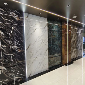 Panel dinding PVC klasik marmer bambu tahan air dekorasi Interior pelat batu Karbon pelat kristal untuk latar belakang TV pelapis - Product Image 3