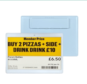 Nouvelle arrivée en usine, étiquette de rayon électronique générique E Ink 7,5 pouces (ESL) avec BLE 5.0, étanche IP65/IP67, durée de vie de la batterie de 5 à 7 ans - Product Image 1