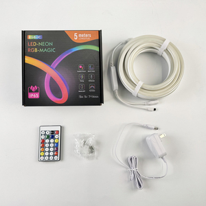 Control de aplicación inteligente RGBIC 16 millones de colores <span class=keywords><strong>LED</strong></span> tira de luz de neón Flexible 12V IP65 impermeable Kit completo para decoración de habitación y letrero de neón - Product Image 6