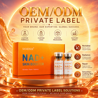 Ampoule NAD+ Skin Booster 5ml*10, sérum anti-âge pour le visage avec acide hyaluronique et glutathion pour un éclat de jeunesse