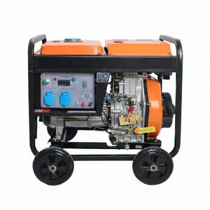 Générateur diesel portable monophasé de type ouvert durable de 5 kW pour le camping et l'alimentation de secours en cas d'urgence - Product Image 1