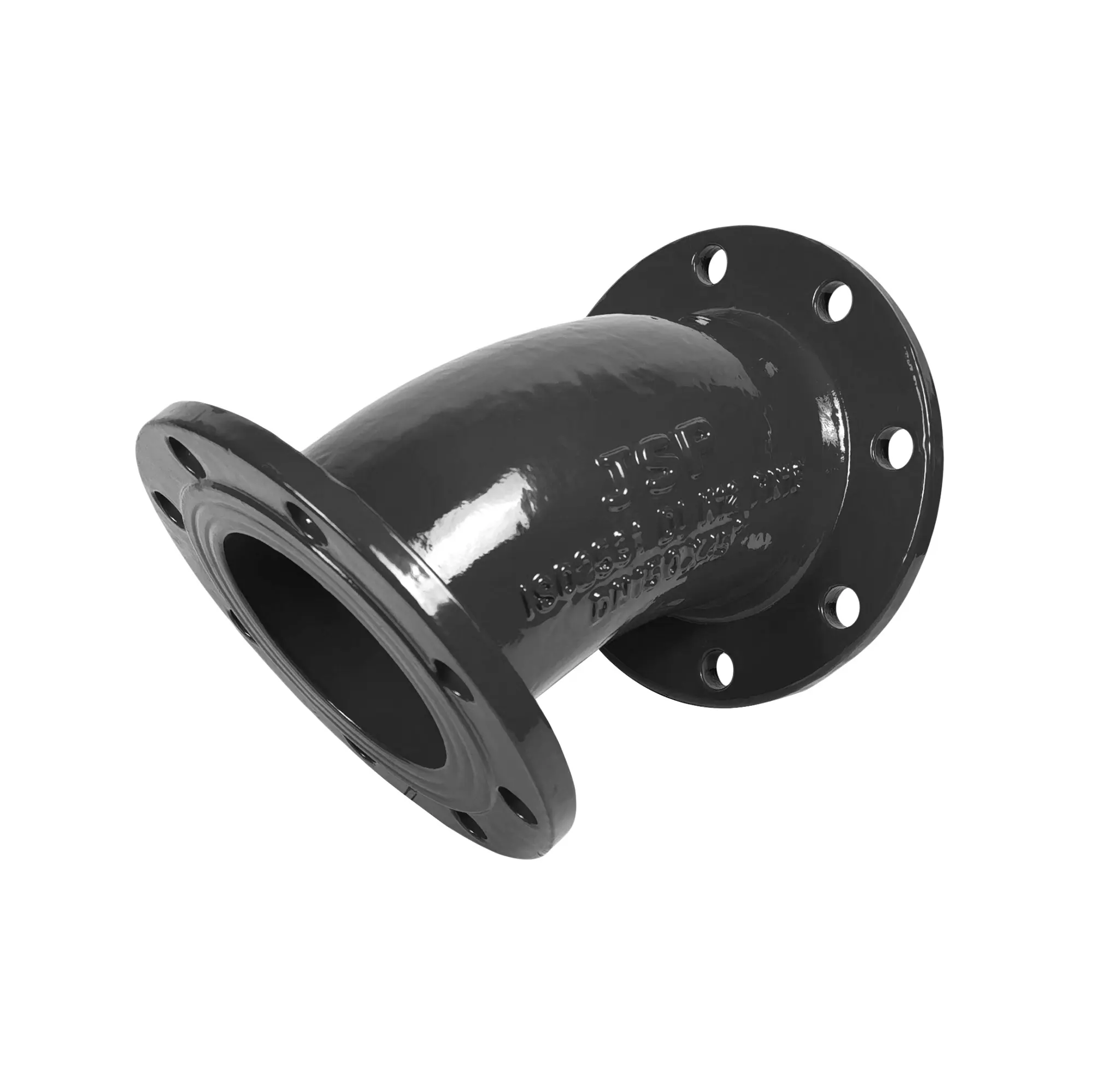 JSP DI Ductile Cast Iron Pipe ISO2531 45 Degree Elbow Hot Product Ductile Iron Fittings Double Flange Bend For Water Pipe