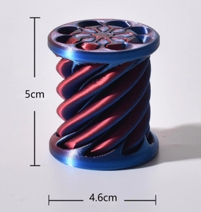 Đồ trang trí xoắn ốc đồ chơi cho trẻ em 3D in giải nén xi lanh quay - Product Image 2