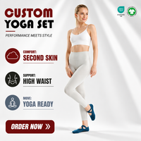 Chaussettes de compression en coton pour le yoga et le pilates, antidérapantes, longueur de l'équipage, lacets entrecroisés, robe absorbant la sueur, logo de manchette corporelle
