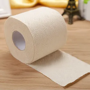 OEM carta morbida Toliet 3ply per uso domestico eco-friendly per bagno di bambù rotolo di tessuto