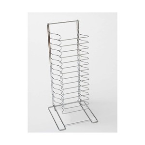 Rastrelliera per <span class=keywords><strong>teglie</strong></span> da <span class=keywords><strong>pizza</strong></span> a 15 ripiani con base quadrata, in metallo, per <span class=keywords><strong>teglie</strong></span> da forno, porta pane - Product Image 2