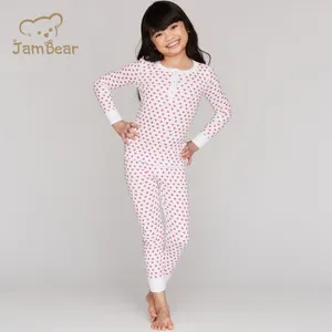 100% organic cotton kids loungewear custom baby two piece lounge set printed kids pajamas children pyjamas kids clothing