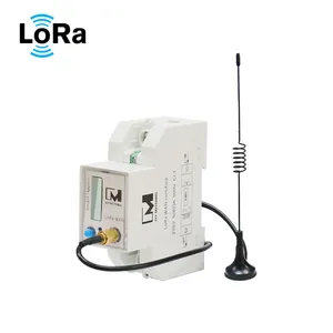 Compteur d'énergie intelligent monophasé à Communication Lora LoRaWAN avec écran LCD