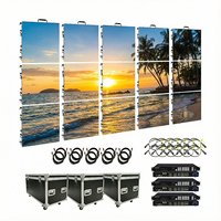 Écran LED mural intérieur FIS PRO Series Full Front Service pour aquarium avec cascade d'eau
