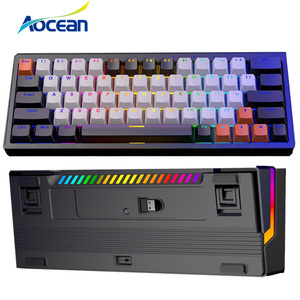 Nhà Máy Bán buôn 60 phần trăm Gamer teclado Bàn phím cầu vồng Backlit máy tính PC không dây Bàn phím cơ khí cho máy tính để bàn chơi game - Product Image 2