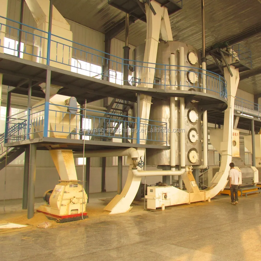 30-100 toneladas/día de aceite de semillas de algodón máquina de prensa de lixiviación equipo refinería máquina