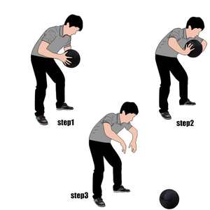 Ballon d'exercice personnalisé avec logo et couleur pour les genoux, les hanches et les bras, extension de la force et de la forme physique, boule d'entraînement en médecine - Product Image 6