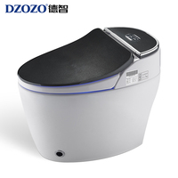 WC intelligent contemporain de style occidental pour salle de bain, toilettes allongées intelligentes avec télécommande, drainage en P/S