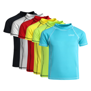 Factory OEM UPF 50 + Camisa de manga corta Rash Guard para niños Bebés Niños pequeños Traje de baño con logotipo personalizado - Product Image 1