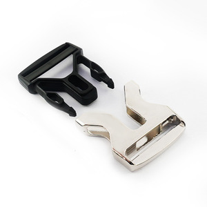 Side Release Buckle Zinc Alloy 39mm Inner Diameter Silver For Bags Adjustable <b>Webbing</b> Hardware Accessories - Product Image 2