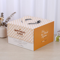 Boîte d'emballage pour gâteaux en carton avec fenêtre transparente, boîte portable pour muffins, mousses, pâtisseries, boîtes en papier blanc, emballage cadeau, boîte en papier couché