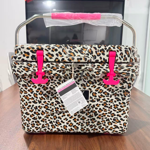 Hot Selling Camping Large Capacity Rotomolded Hard Shell Compressor <strong>Cooler</strong> 20L Leopard Style Food Use Heavy Duty <strong>Cooler</strong> <strong>Box</strong> - Product Image 4