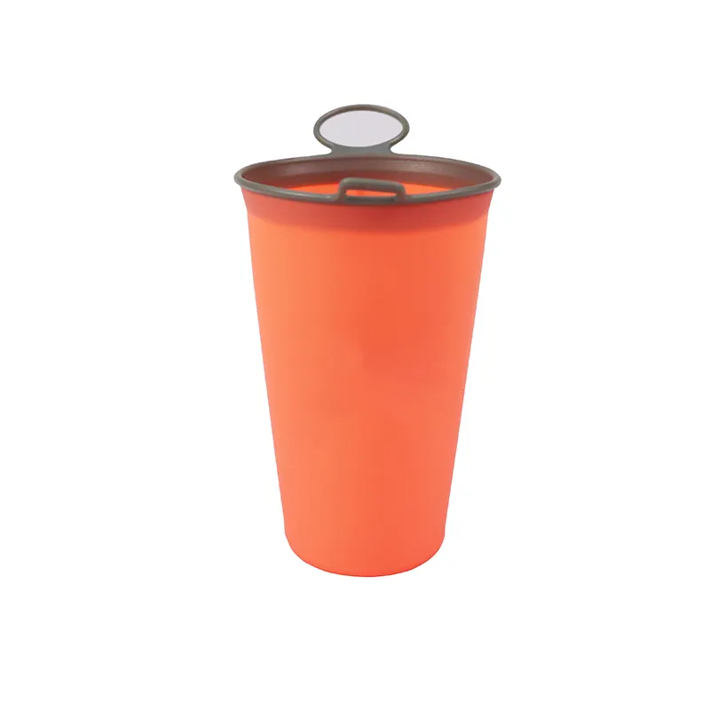 Oem/Odm מים כוס 200Ml 250Ml Bpa משלוח לשימוש חוזר נייד סיליקון מתקפל מתקפל מותאם אישית לוגו כוס מים