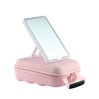 Sac de maquillage avec miroir lumineux, interrupteur tactile, port de charge USB-C, LED, couleur personnalisable, fournisseur